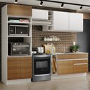 Ver imagem 1 de Armário de Cozinha Completa 270cm Branco/Rustic/Branco Jade Madesa 09