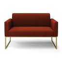Ver imagem 5 de Sofá 2 Lugares Namoradeira Industrial Dourado Marisa Bouclê Terra D03 - D’Rossi