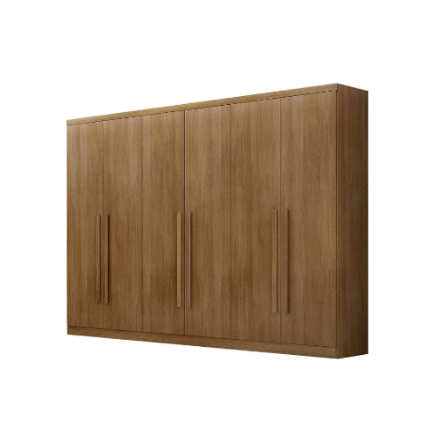 Guarda Roupas Royal - 6PTS 6GV 2,40m Cumaru