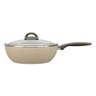 Wok  28 cm Cor  Vanilla Ceramic Life Suprema Brinox - 1
