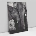 Ver imagem 2 de Quadro Decorativo Família Elefante em tela Canvas TaColado Moldura Flutuante 4,5cm Freijó 120 x 80cm