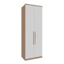 Ver imagem 1 de Guarda Roupa Modulo 245cm 2 Portas e Prateleiras Setiba Plus Carvalho/off White