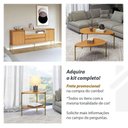 Ver imagem 6 de Mesas de Centro e Mesa Lateral P/ Sofá Dalla Costa 100% Mdf Cor:freijó