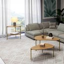 Ver imagem 1 de Mesas de Centro e Mesa Lateral P/ Sofá Dalla Costa 100% Mdf Cor:freijó