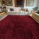 Ver imagem 4 de Tapete para Sala e Quarto Felpudo Cronos Casa Dona 200x240 Cm Vermelho