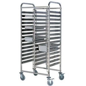 Carrinho para bandeja com 40 Niveis Therj CBGN40 B - 60cm x 92cm x 170cm