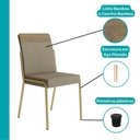 Ver imagem 3 de Conjunto 2 Cadeiras de Jantar Duo Carraro Dourada
