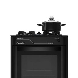 Fogão de Piso 4 Bocas Pérola Glass com Mesa de Vidro 4115 Esmaltec - 6