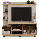 Ver imagem 3 de Rack com Painel para TV até 60 Polegadas Ripado 2 Portas HO4200 Oak/Petra Efeito Marmore- Decibal