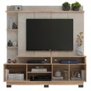 Ver imagem 2 de Rack com Painel para Tv até 60 Polegadas 2 Portas Ripado Ho4200 Carvalho Oak/petra - Decibal