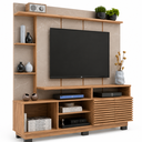 Ver imagem 2 de Rack com Painel para TV até 60 Polegadas Ripado 2 Portas HO4200 Oak/Petra Efeito Marmore- Decibal