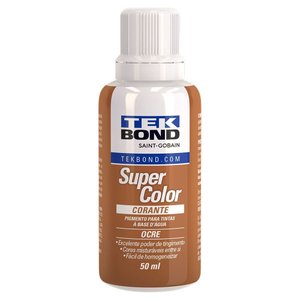 Corante Líquido Ocre 50ml 12 Unidades Tekbond