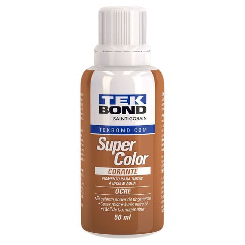 Corante Líquido Ocre 50ml 12 Unidades Tekbond