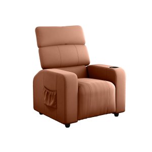 Poltrona do Papai Parma Retrátil e Reclinável:veludo Ferrugem