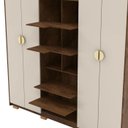 Ver imagem 6 de Guarda Roupa Casal 6p 4g Nor 203 Cm 10109 Imbuia Fend Vlr
