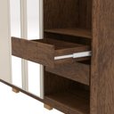 Ver imagem 4 de Guarda Roupa Casal 6p 4g Nor 203 Cm 10109 Imbuia Fend Vlr