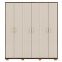 Ver imagem 1 de Guarda Roupa Casal 6p 4g Nor 203 Cm 10109 Imbuia Fend Vlr