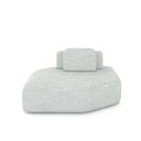 Ver imagem 1 de Sofá Ilha Dakota Chaise 168cm Modulado Encosto Almofada Solta Linho Cinza G33 - Gran Belo
