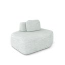 Ver imagem 2 de Sofá Ilha Dakota Chaise 168cm Modulado Encosto Almofada Solta Linho Cinza G33 - Gran Belo