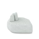 Ver imagem 5 de Sofá Ilha Dakota Chaise 168cm Modulado Encosto Almofada Solta Linho Cinza G33 - Gran Belo