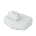 Ver imagem 6 de Sofá Ilha Dakota Chaise 168cm Modulado Encosto Almofada Solta Linho Cinza G33 - Gran Belo