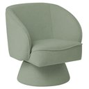 Ver imagem 1 de Poltrona Decorativa Agnes Base Fixa Bouclé Verde Claro - Nexta Casa