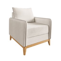 Poltrona Off White Lugano - Sofá Go - 1