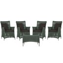 Ver imagem 1 de 4 Poltronas e 1 Mesa Igapó em Alumínio Pintura Fendi Corda Náutica Estofado 9