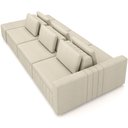 Ver imagem 2 de Sofá Ilha com Puff para Sala Living 365cm Amber M03 Linho Cru - Lyam Decor