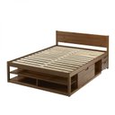 Ver mais imagens de Cama Casal Multifuncional Madeira Maciça Irara CabeCasa MadeiraOriginals Marrom/Caramelo