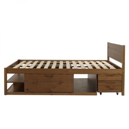 Cama Casal Multifuncional Madeira Maciça Irara Cabecasa Madeiramadeira - 16
