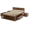 Cama Casal Multifuncional Madeira Maciça Irara Cabecasa Madeiramadeira - 8