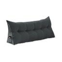 Ver imagem 1 de Cabeceira Almofada Mel Casal 140 cm Suede Cinza - LM DECOR