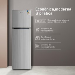 Geladeira Refrigerador Hq Defrost 290 Litros Preto/cinza Hq-290rdf 127v - 6