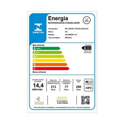 Geladeira Refrigerador Hq Defrost 290 Litros Preto/cinza Hq-290rdf 127v - 7
