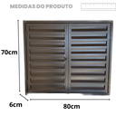 Ver mais imagens de PORTA ABRIGO AÇO ABERTURA DUPLA CASA GÁS COM TRAVA 80X70X6