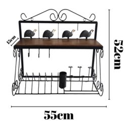 Paneleiro 55cm + Argola Porta Guardanapos / Escorredor de Pratos:angola - 2