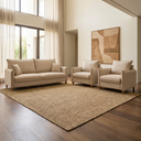 Ver imagem 1 de Kit Conjunto Sofá Living Córdoba e Duas Poltronas Tecido Linho Cru 2,20m
