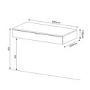 Ver imagem 2 de Penteadeira com Gaveta Suspensa para Quarto Decorativa PE2004 MPD Branca - Gran Belo