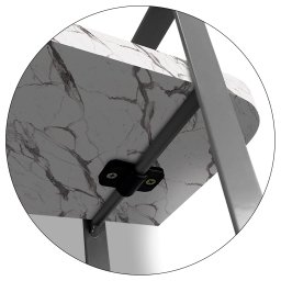 Prateleira Tripla Nicho Hone Modelo Industrial Decoração Casa 60x15 Prata/Vulcano - 5