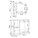 Ver imagem 4 de Gabinete de Banheiro com Cuba e Espelheira Lizzi B02 Branco/naturalle - Mpozenato