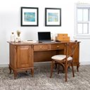 Ver imagem 2 de Escrivaninha de Madeira Hannover 2 Portas e 2 Gavetas com Tampo Estendido 60813te Linz Moveis