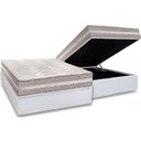 Ver imagem 1 de Conjunto Box Baú Casal: Colchão Espuma Paropas D33 D45/ Pro Sono Double Face Prata + Base Crc