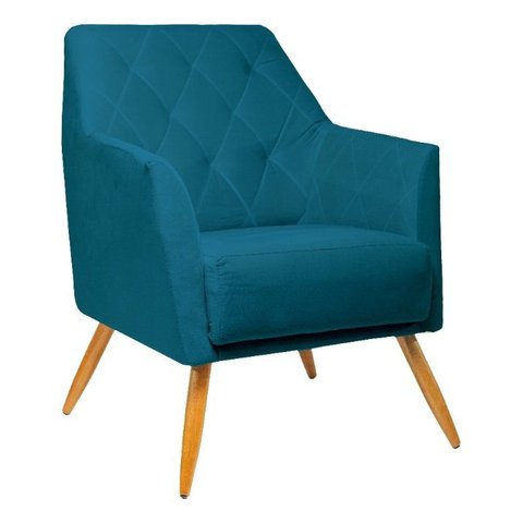 Poltrona Decorativa - Belize - Revestimento Suede Ladecor Estofados Tiffany