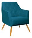 Ver imagem 1 de Poltrona Decorativa - Belize - Revestimento Suede Ladecor Estofados Tiffany