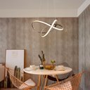 Ver imagem 2 de Lustre Life Alumínio e Silicone Prata com Controle - 3 Cores Neotron