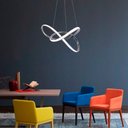 Ver imagem 5 de Lustre Life Alumínio e Silicone Prata com Controle - 3 Cores Neotron