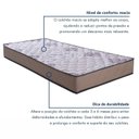 Ver imagem 4 de Colchão de Solteiro 88x188x16cm D23 Safira Colchoarte Bege