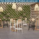 Ver imagem 7 de Kit 2 Banquetas Positano Fratini 108 Cm (altura) Polipropileno Preto Tramas Bege Simulando Rattan