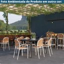 Ver mais imagens de Kit 2 Banquetas Positano Fratini 108 Cm (altura) Polipropileno Preto Tramas Bege Simulando Rattan